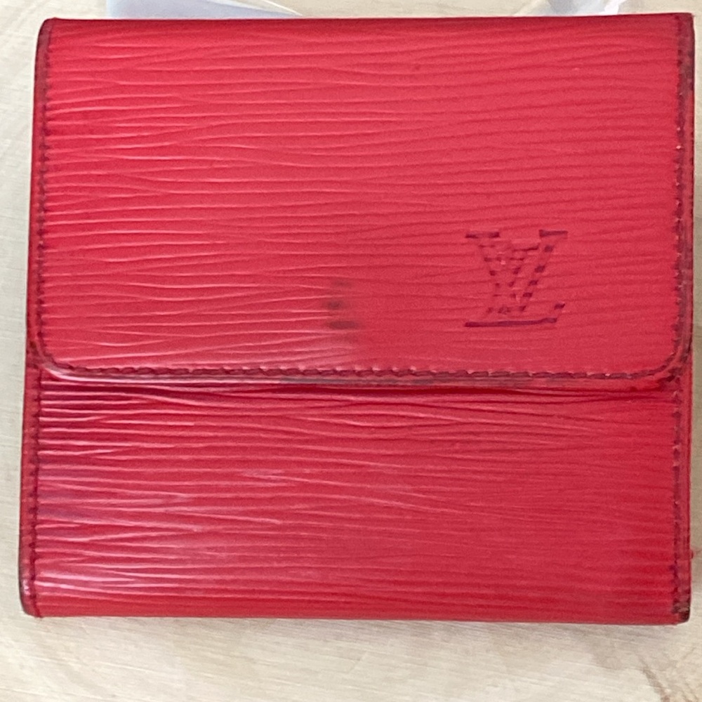 Louis Vuitton - Red Epi Double Snap Wallet